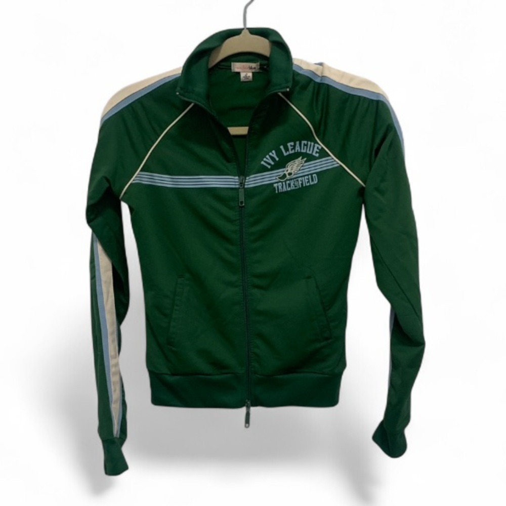 Y2K Anchor Blue Green Ivy League Track Jacket